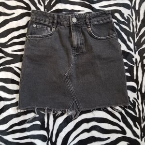 Asos Black Denim Skirt